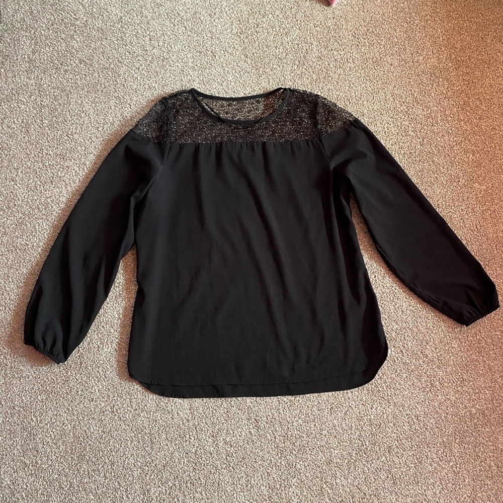 Ruff Hewn black blouse